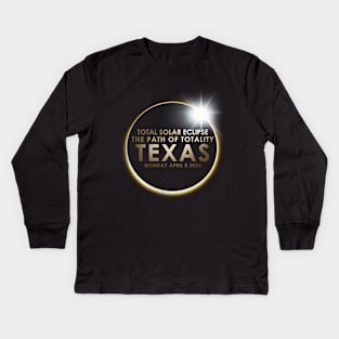 eclipse texas Kids Long Sleeve T-Shirt